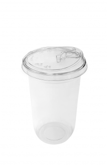 Strawless lid ø92 mm + Oval Cup 16 oz ø92 mm | 500 set