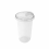 Strawless lid ø92 mm + Oval Cup 18 oz ø92 mm | 500 set