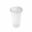 Strawless lid ø92 mm + Oval Cup 20 oz ø92 mm | 500 set