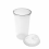 Strawless lid ø92 mm + Oval Cup 20 oz ø92 mm | 500 set